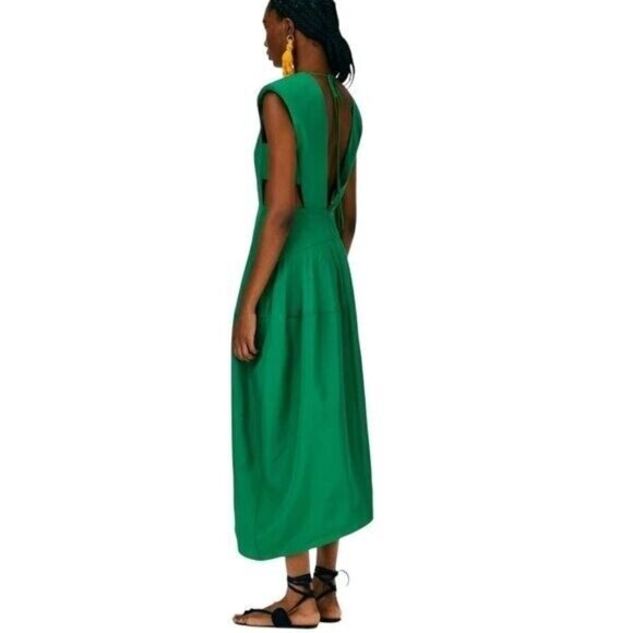 TIBI Italian Sporty Nylon Sleeveless Balloon Dress Size S  6 US New $868 - Picture 6 of 16